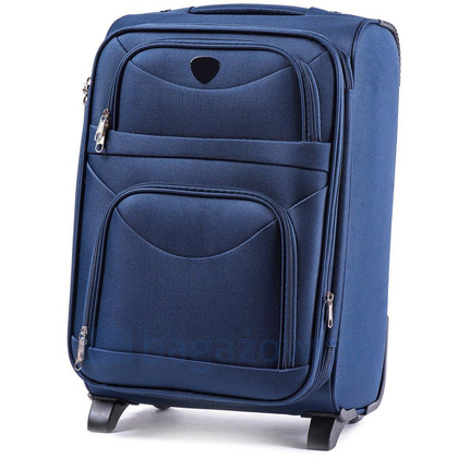 Zestaw 3 walizek WINGS 6802 Granatowe