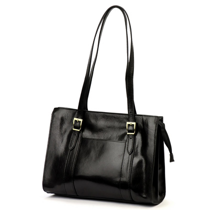 Klasyczna damska torebka, skóra naturalna, 54