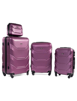 Zestaw 4 walizek PELLUCCI RGL 720 Śliwka