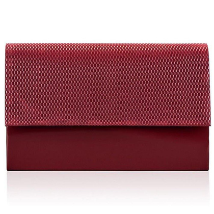 Torebka wizytowa damska KEMER SOLIER F13B Bordowa - min. zamówienie 20 / 50 / 100 szt.