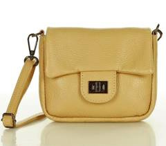 Mini torebka etui na telefon na pasku wizytowa listonoszka phone pouch - MARCO MAZZINI karmelowy beż - min. zamówienie 20 / 50 / 100 szt.