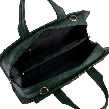 Teczka damska skórzana KEMER 091-20-SN Zielona