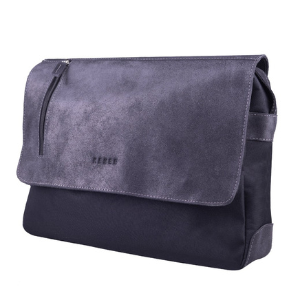 Torba skórzana KEMER TSM1603 Czarna - min. zamówienie 20 / 50 / 100 szt.