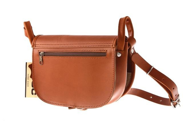 Torebka listonoszka skóra KEMER VOOC Vintage P26 Koniak