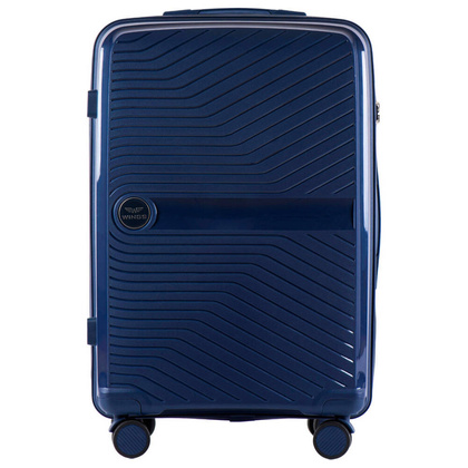 Średnia walizka WINGS DQ181-04 M Navy Blue