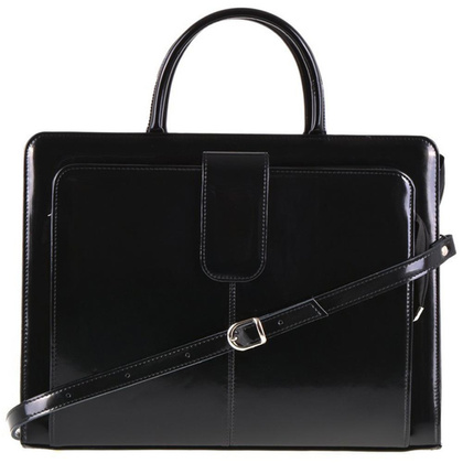 Teczka damska skórzana KEMER B 864/DWL Czarna