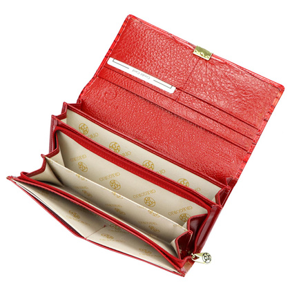 Duży portfel damski, naturalna skóra licowa 