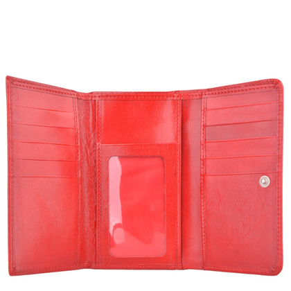 Portfel damski KEMER D 16 Czerwony - min. zamówienie 20 / 50 / 100 szt.