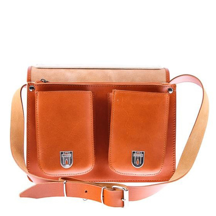 Stylowa torba kuferek KEMER VOOC Vintage P30 brąz