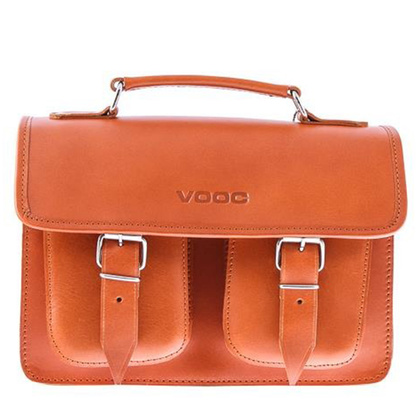 Stylowa torba kuferek KEMER VOOC Vintage P30 koniak