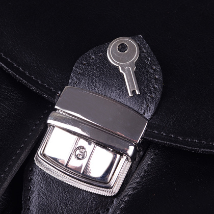 Teczka męska skórzana KEMER TS2 Czarna - min. zamówienie 20 / 50 / 100 szt.