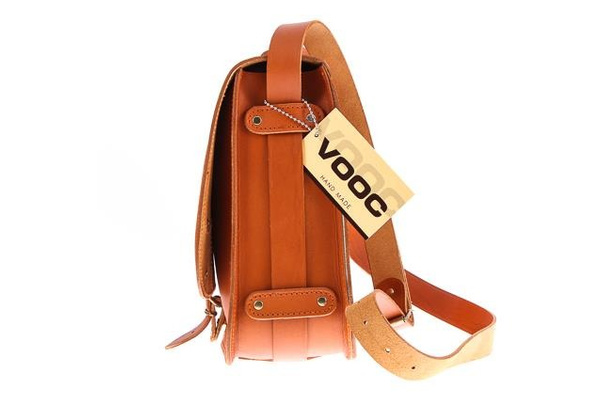 Listonoszka z ćwiekami KEMER VOOC Vintage P39 koniak