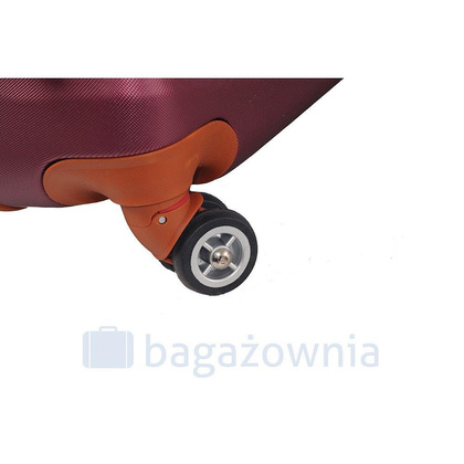 Mała kabinowa walizka KEMER RGL EXCLUSIVE 6881 SS Bordowo brązowa