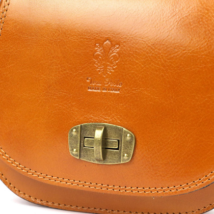 Torebka damska listonoszka, skóra naturalna