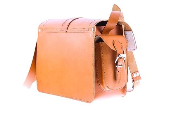 Oryginalna torba skóra KEMER VOOC Vintage P29 brąz