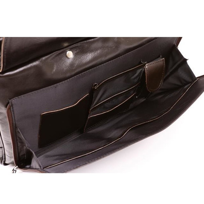 Torba skórzana na laptopa KEMER VOOC 15,6" EP8 brąz