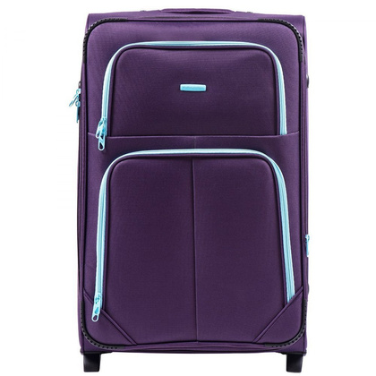 Duża walizka WINGS 214 2K L Fioletowa