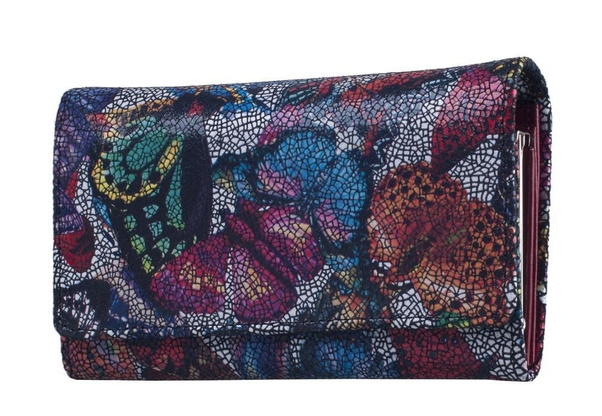 Portfel damski skórzany KEMER 007D Czerwony - min. zamówienie 20 / 50 / 100 szt.