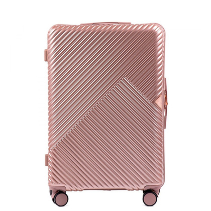 Duża walizka WINGS WN01 L Różowa