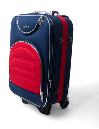 Mała kabinowa walizka PELLUCCI RGL 801 S Czarno granatowa