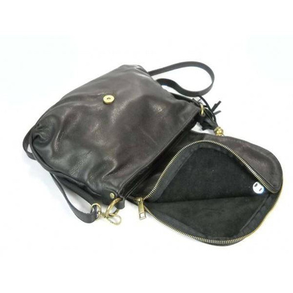 TOREBKA  SKÓRZANA LISTONOSZKA  a5  VERA PELLE  CZARNA  VP1017N