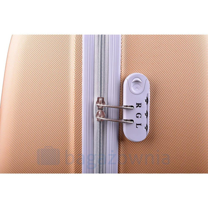 Mała walizka kabinowa PELLUCCI RGL 883 SS Złota