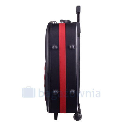 Duża walizka PELLUCCI RGL 801 L Czarno Czerwona