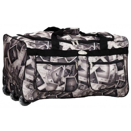 Torba podróżna na kołach PELLUCCI RGL A1 Biało Szara