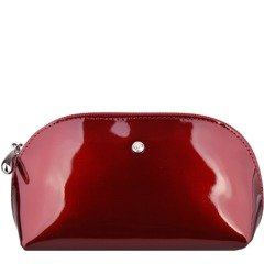 Kosmetyczka skórzana KEMER KO 253 Bordo lakier - min. zamówienie 20 / 50 / 100 szt.