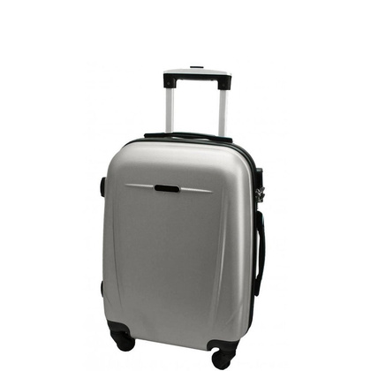 Mała kabinowa walizka PELLUCCI RGL 780 S Srebrna