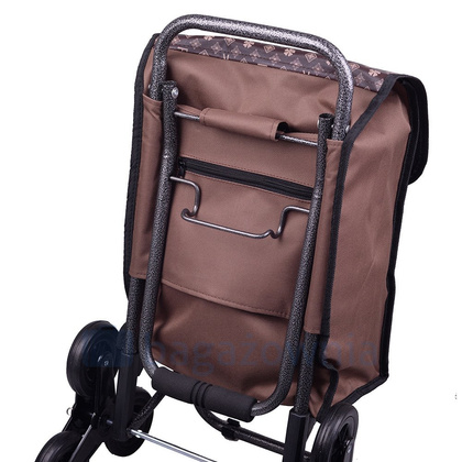 Wózek na zakupy KEMER BF103 SKŁADANY Brązowy