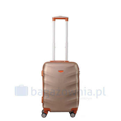 Mała walizka KEMER RGL EXCLUSIVE 6881 S Złoto brązowa