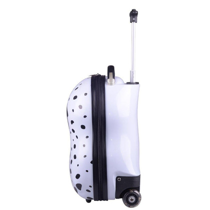 Walizka dziecięca KEMER RGL PIESEK Biało Czarna