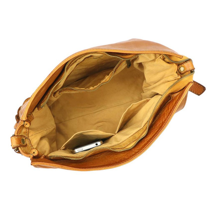 Torebki skórzane damskie VS 015 camel KEMER