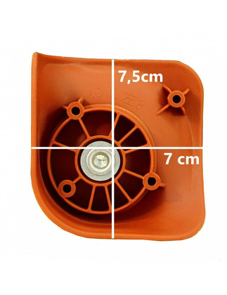 Podwójne Kółko Do Walizki Carbon M9 Część Czarne