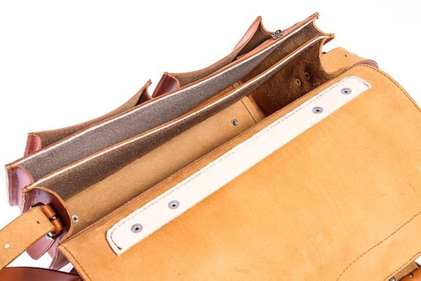 Klasyczna teczka / plecak KEMER VOOC Vintage P12 brąz