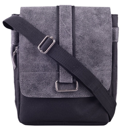 Torba skórzana KEMER TSM12/01 Antracyt / Czarny - min. zamówienie 20 / 50 / 100 szt.