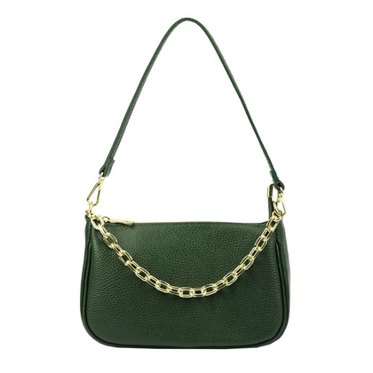 Torebka damska skórzana PELLUCCI 19-88 DOLLARO Zielona