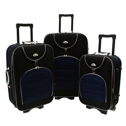 Zestaw walizek PELLUCCI RGL 801 Czarno Granatowy
