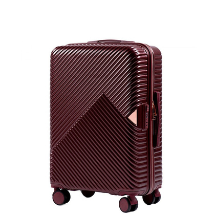 Średnia walizka WINGS WN01 M Bordowa