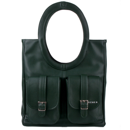 Torebka damska skórzana KEMER 103K N Zielona