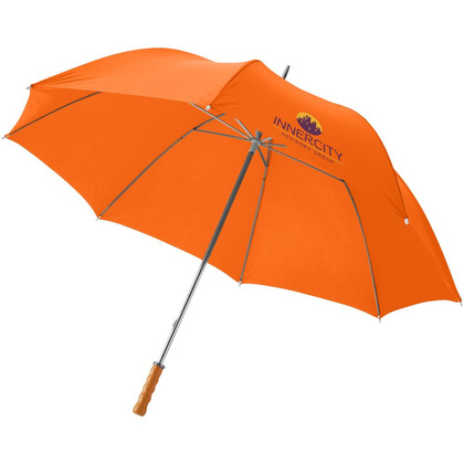 Parasol golfowy Karl 30'' z drewnianą rączką Pomarańczowy