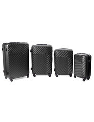 Zestaw 4 walizek PELLUCCI  RGL 741 Grafitowy