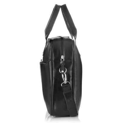 Klasyczna torba męska z paskiem na ramię BRØDRENE b12 ciemny brąz - min. zamówienie 20 / 50 / 100 szt.