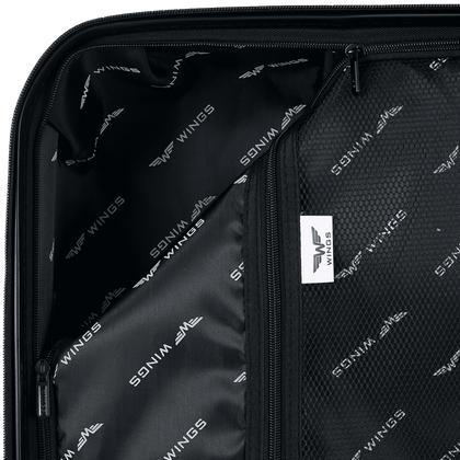 Zestaw 3 walizek WINGS HPE01-3 Czarny
