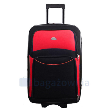 Mała kabinowa walizka PELLUCCI RGL 773 S Czarno Czerwona