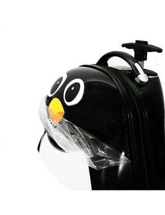 Zestaw walizka i plecak KEMER RGL MOTYLEK Różowe