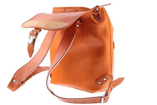 Duży plecak skórzany KEMER VOOC Vintage P38 naturalny