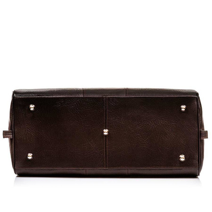 Podróżna torba ze skóry BRØDRENE cortez c10 ciemny brąz - min. zamówienie 20 / 50 / 100 szt.