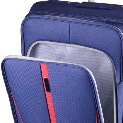Średnia walizka WINGS 1706 2K M Niebieska